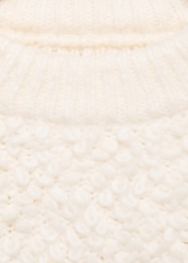Factory Direct White Textured Knit Sweater