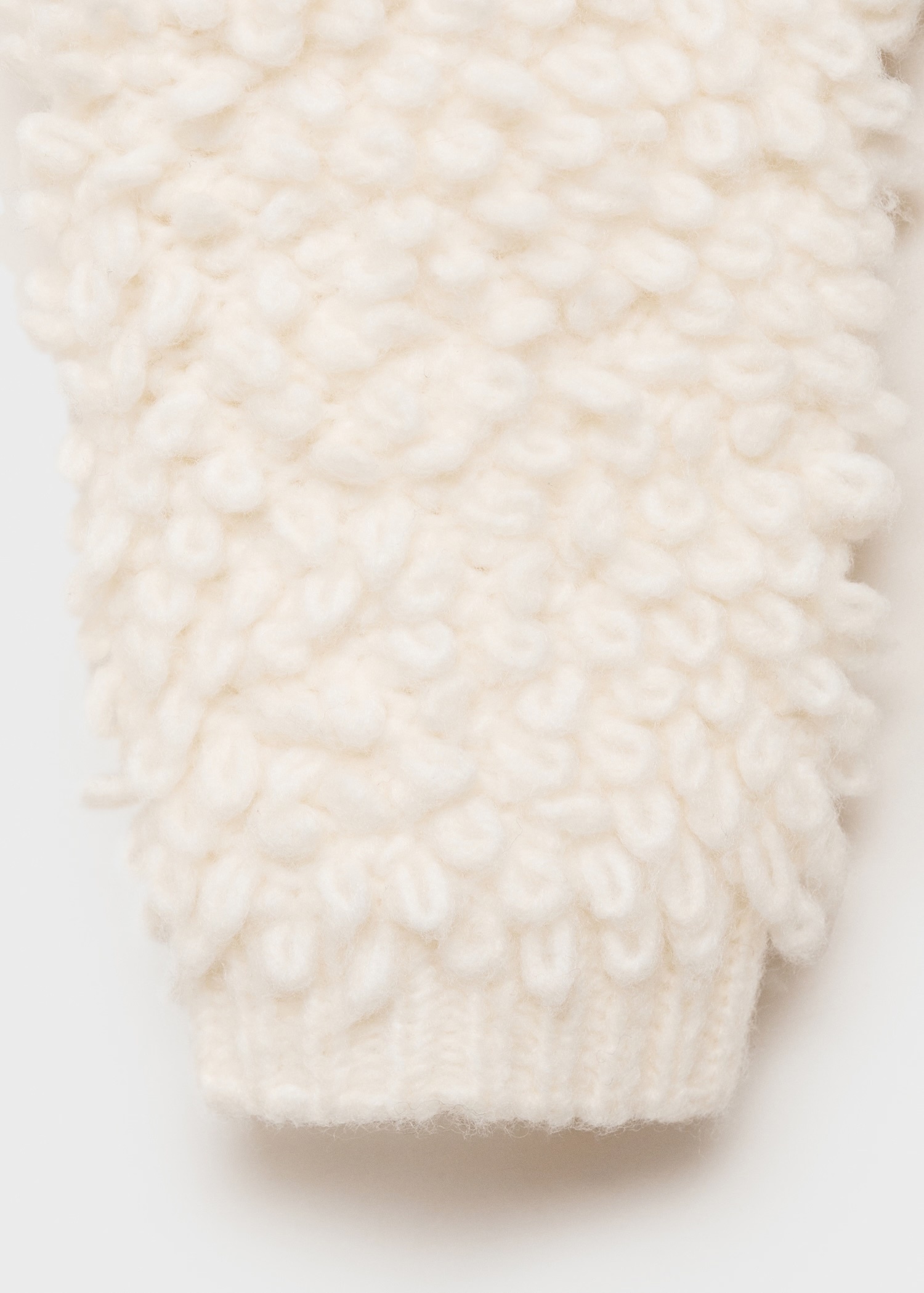 Factory Direct White Textured Knit Sweater