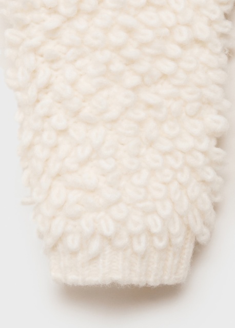 Factory Direct White Textured Knit Sweater