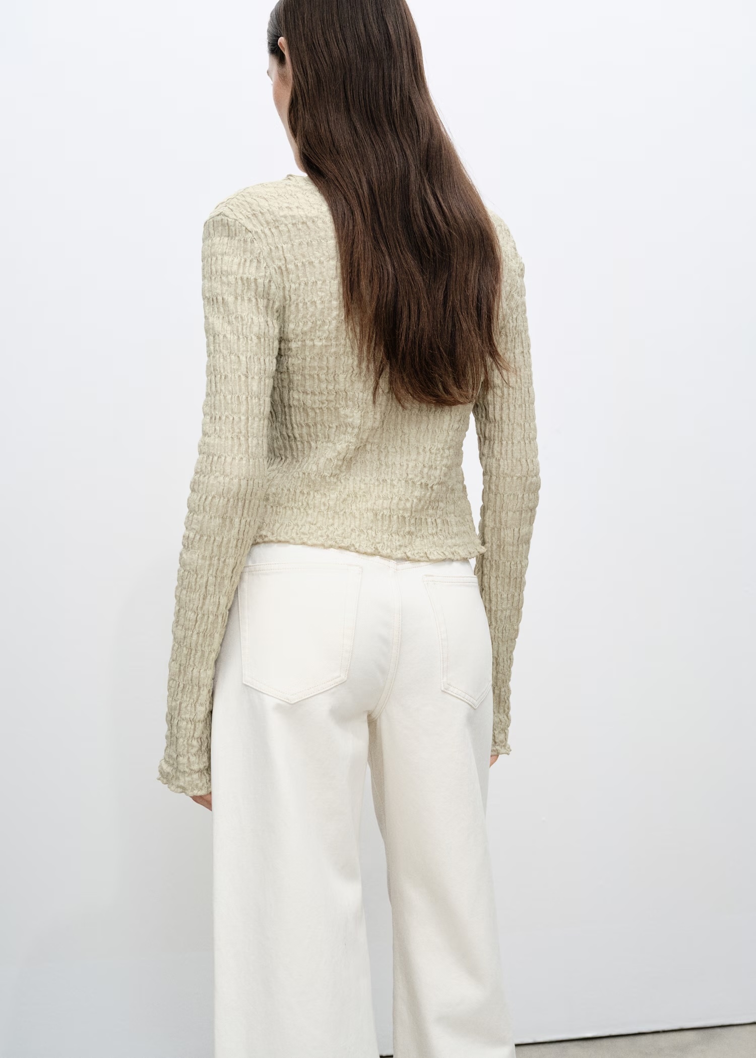 Wholesale Olive Green Tie-Front Knit Cardigan