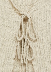 Wholesale Olive Green Tie-Front Knit Cardigan