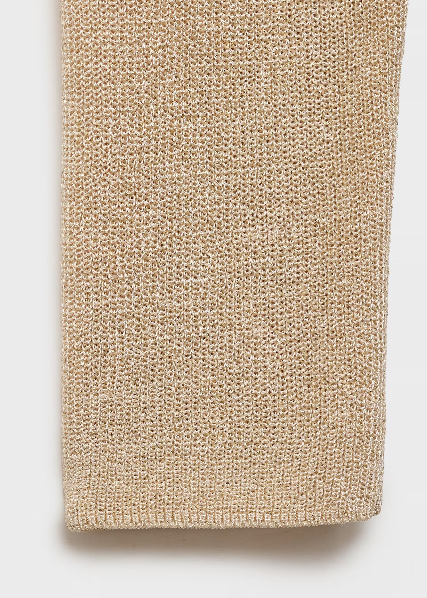Factory Direct Beige V-Neck Knit Sweater