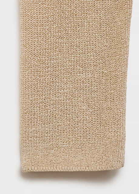 Factory Direct Beige V-Neck Knit Sweater