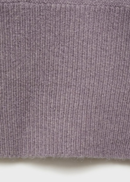 Personalized Lavender Off-Shoulder Knit Sweater