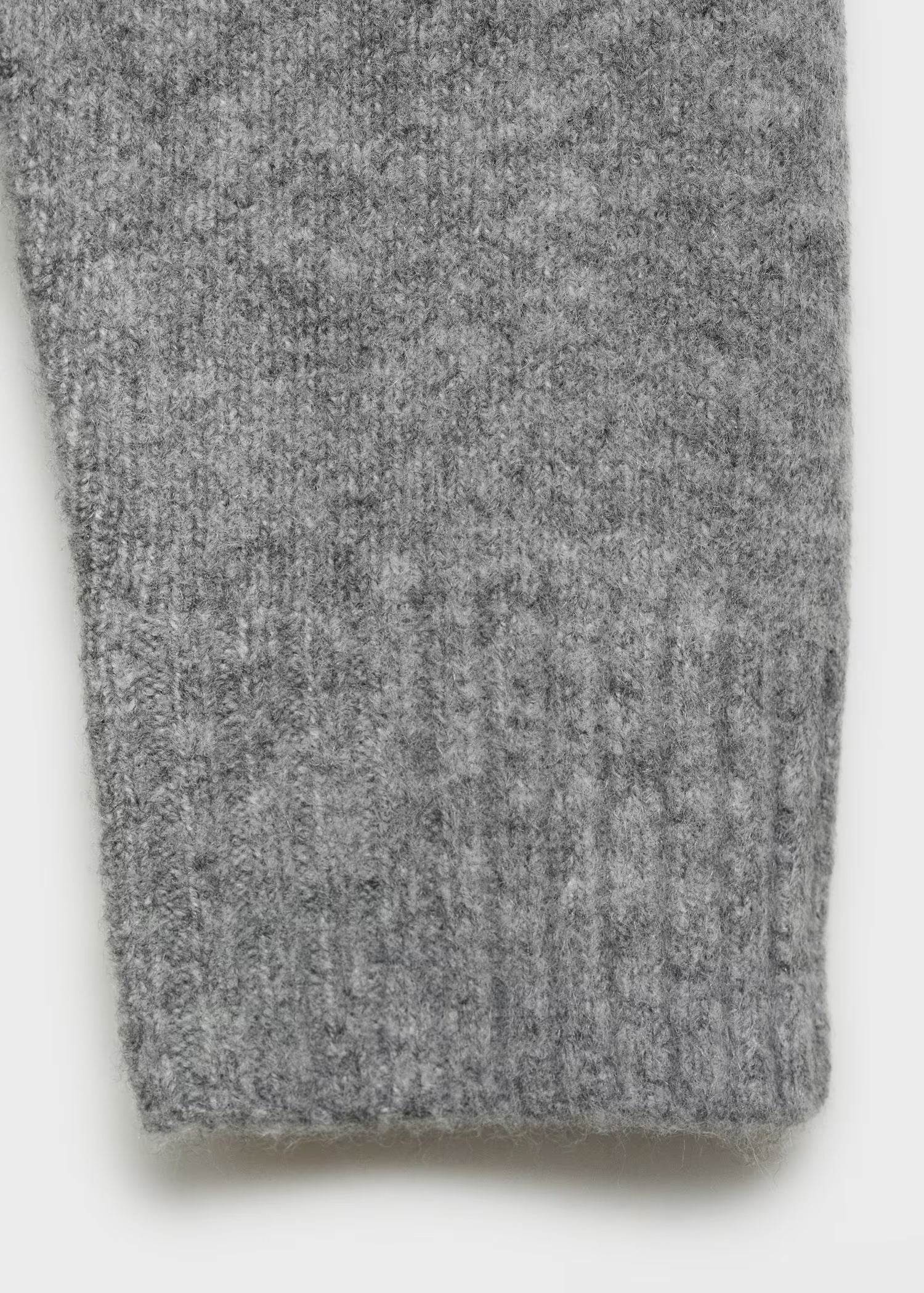 Factory Direct Grey Wool Blend Relaxed Fit Sweater