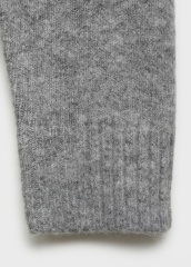 Factory Direct Grey Wool Blend Relaxed Fit Sweater