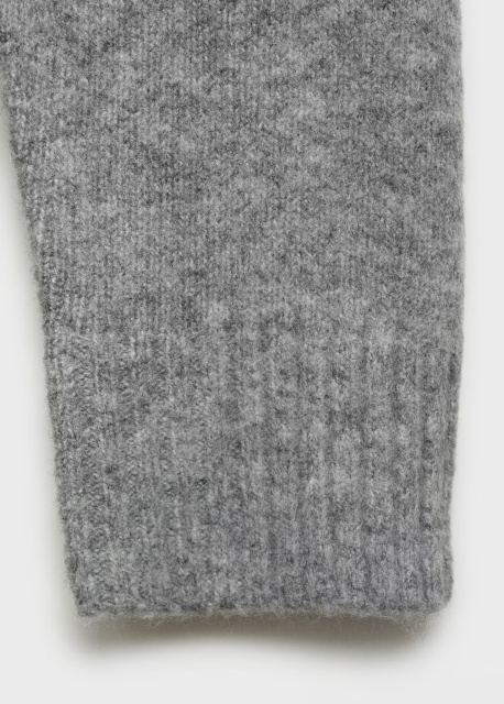 Factory Direct Grey Wool Blend Relaxed Fit Sweater