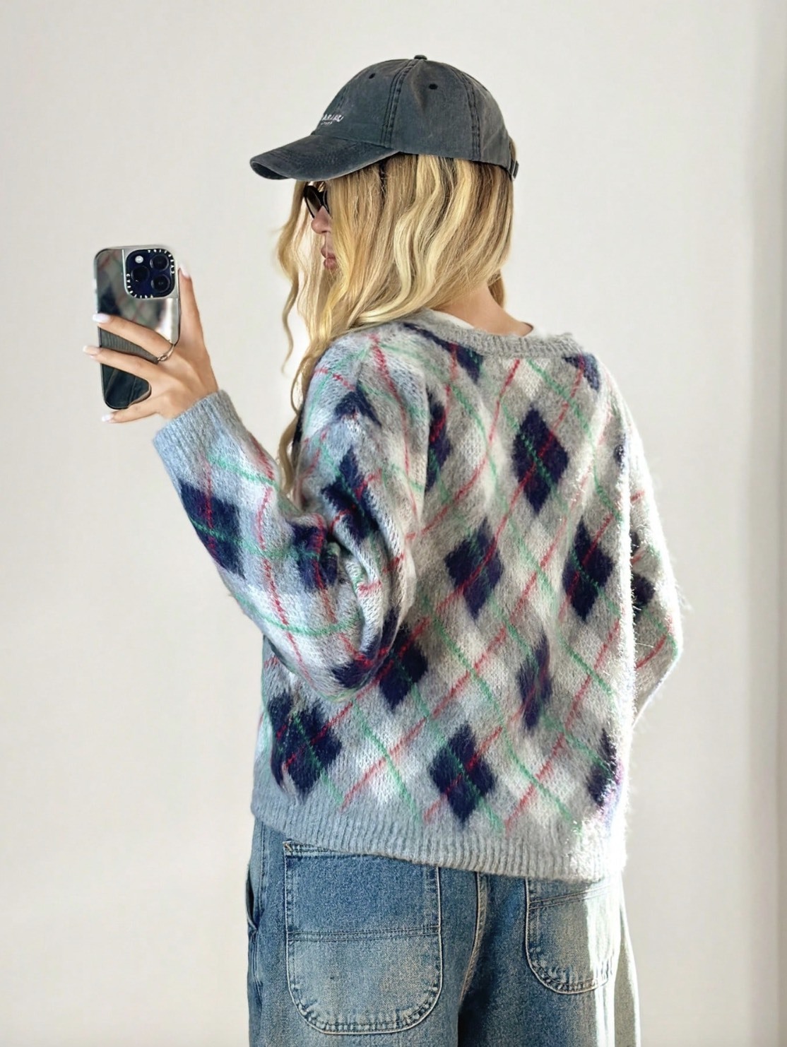 Made-to-Order Argyle Knit Cardigan – Customizable, Wholesale, Bulk Manufacturing | Jubaodi