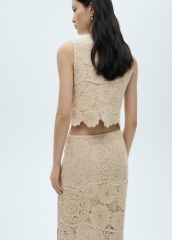 Custom Factory Crocheted Lace Sleeveless Top – Wholesale, Bulk Orders, Tailored Designs | Jubaodi