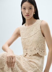 Custom Factory Crocheted Lace Sleeveless Top – Wholesale, Bulk Orders, Tailored Designs | Jubaodi
