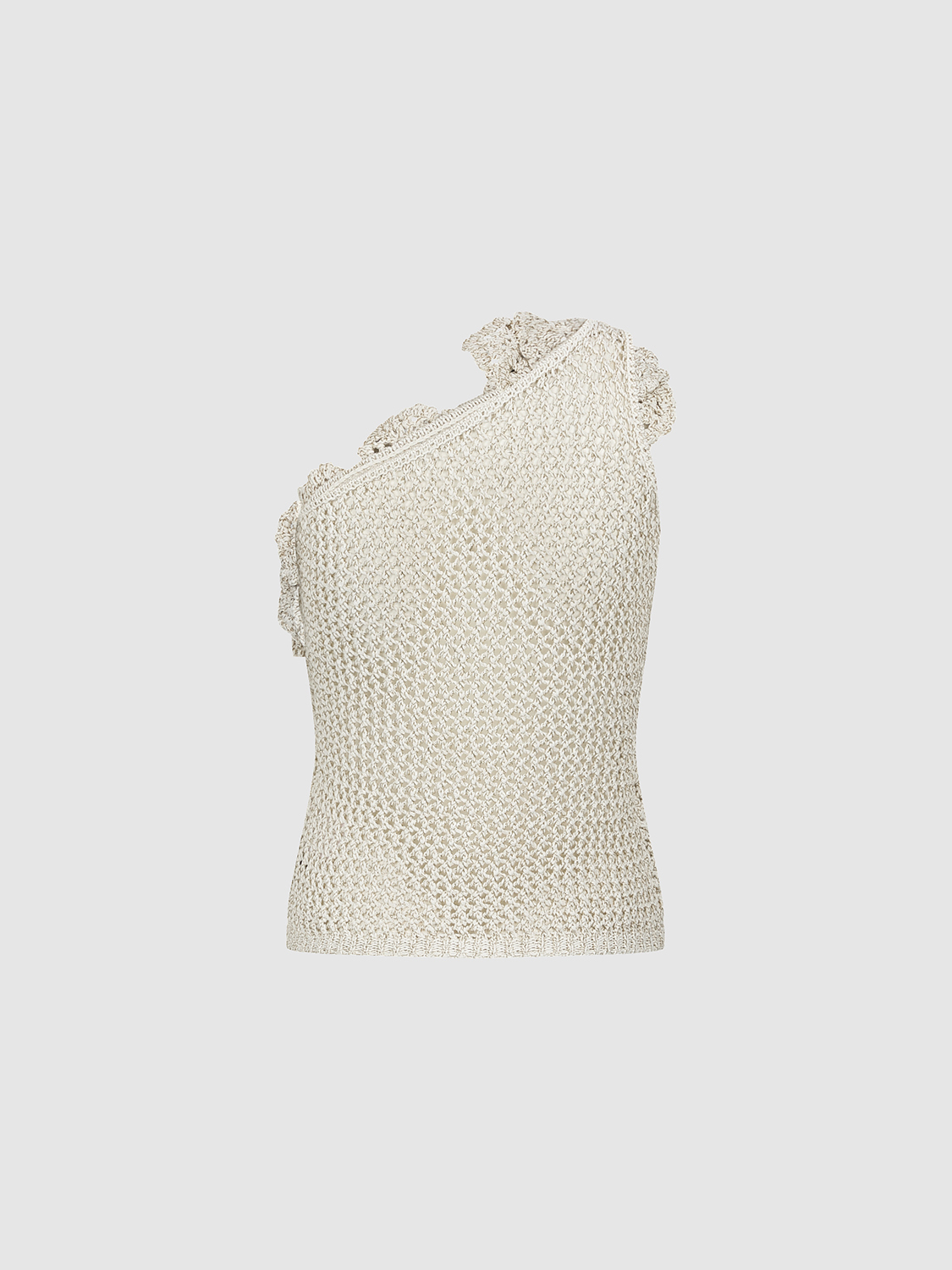 Custom Casual Holiday Off-Shoulder Woven Floral Crochet Vest – Wholesale B2B Manufacturing & ODM