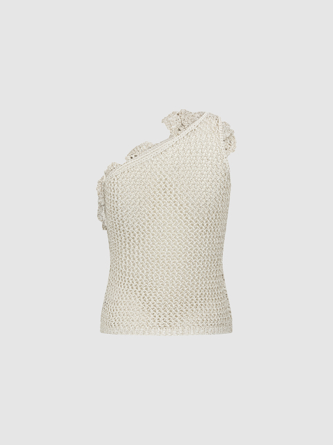 Custom Casual Holiday Off-Shoulder Woven Floral Crochet Vest – Wholesale B2B Manufacturing & ODM