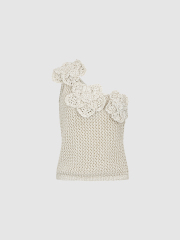 Custom Casual Holiday Off-Shoulder Woven Floral Crochet Vest – Wholesale B2B Manufacturing & ODM