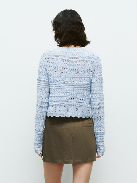 Custom Casual Floral Embroidered Tie-Knit Crochet Cardigan – Wholesale B2B Manufacturing & ODM Services