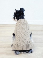 Wholesale Custom Cozy Cable Knit Dog Sweater – Stylish, Comfortable Winter Wear for B2B Product