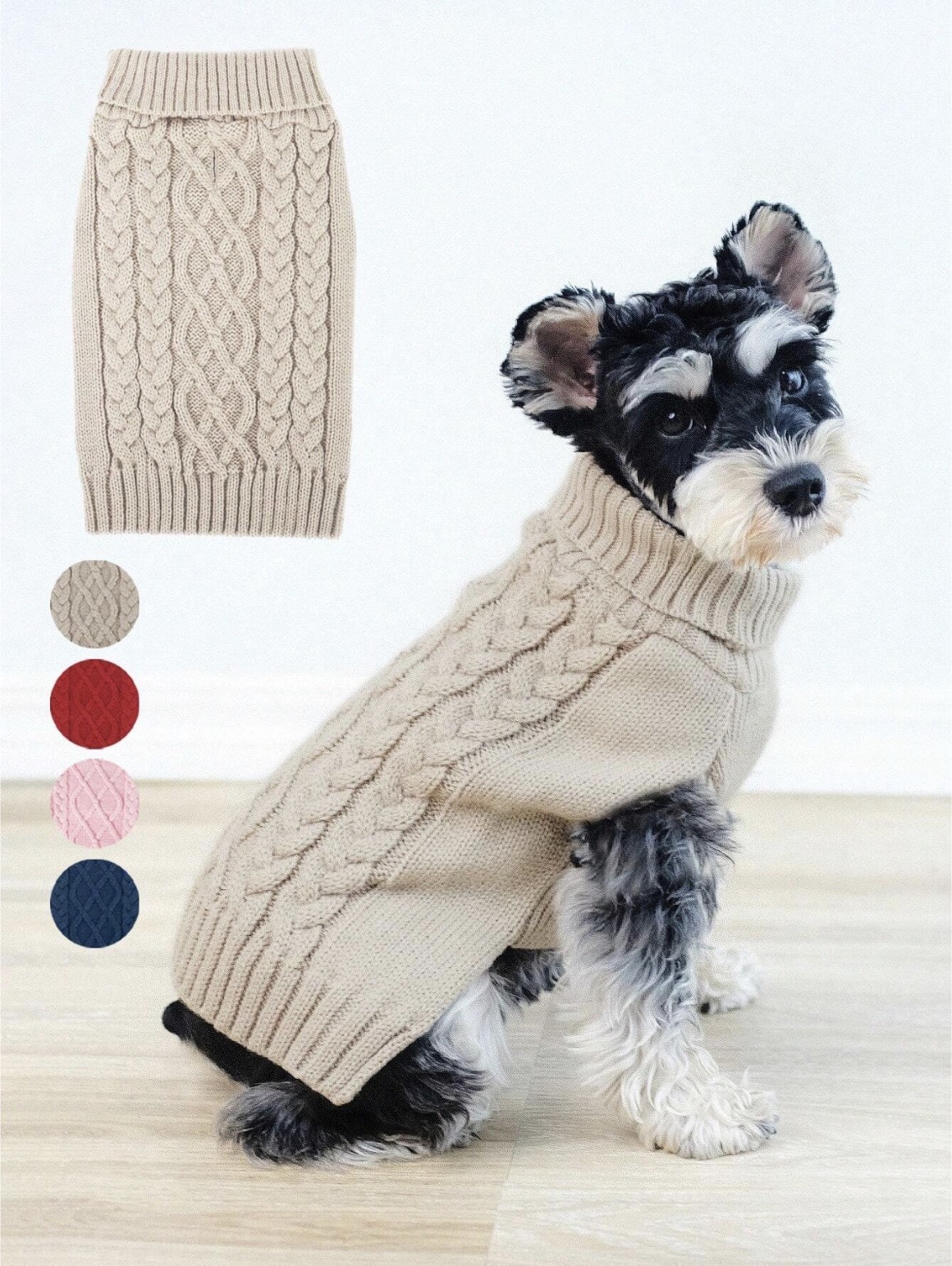 Wholesale Custom Cozy Cable Knit Dog Sweater – Stylish, Comfortable Winter Wear for B2B Product