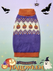 Wholesale ODM Halloween-Themed Knit Dog Sweater – Cozy & Festive Pet Wear for B2B Orders