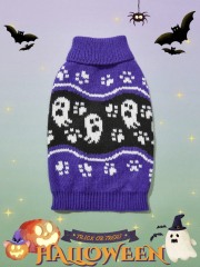 Wholesale ODM Halloween-Themed Knit Dog Sweater – Cozy & Festive Pet Wear for B2B Orders