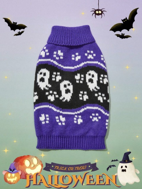 Wholesale ODM Halloween-Themed Knit Dog Sweater – Cozy & Festive Pet Wear for B2B Orders