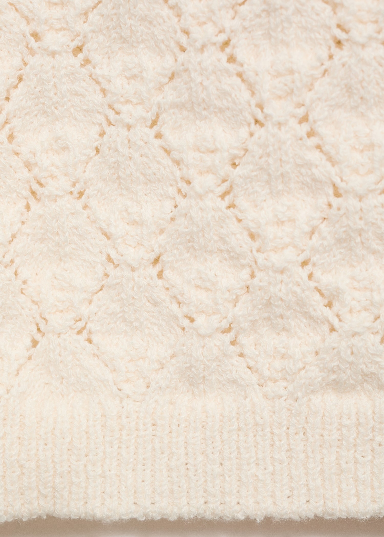Wholesale Custom Women's Cream Lace Knit Crochet Cardigan – Elegant and Versatile for B2B