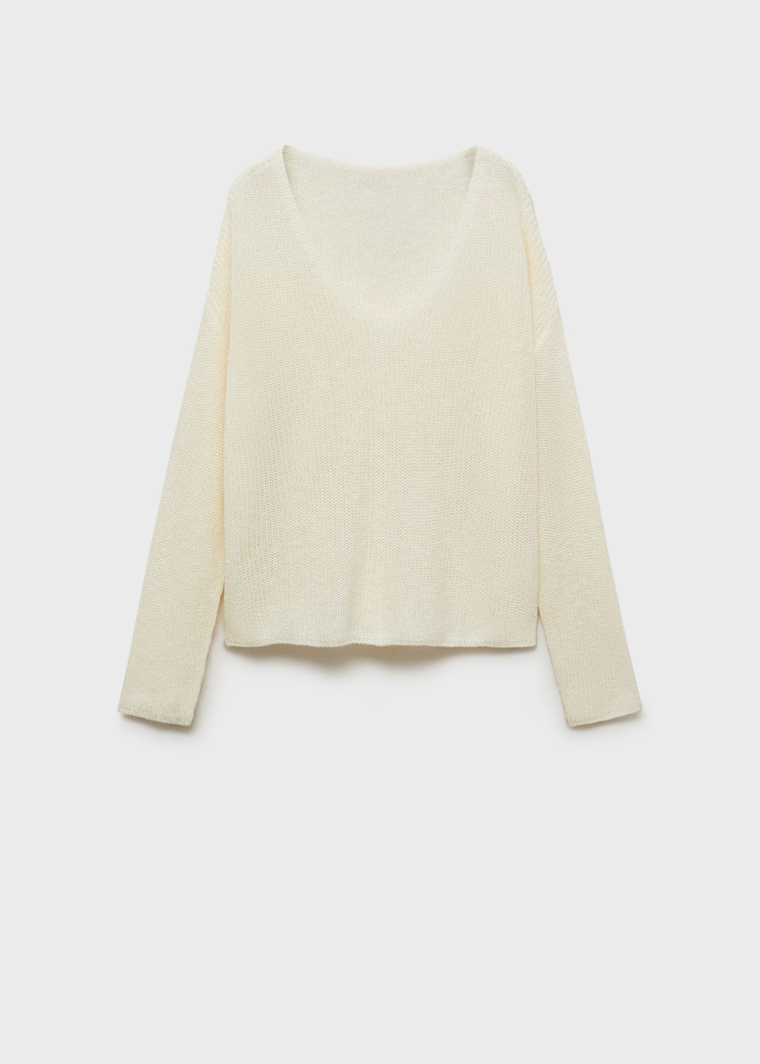 Wholesale Custom Women's Off-Shoulder Two-Piece Knit Sweater in Cream – Stylish and Comfortable for B2B