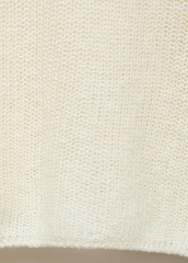 Wholesale Custom Women's Off-Shoulder Two-Piece Knit Sweater in Cream – Stylish and Comfortable for B2B