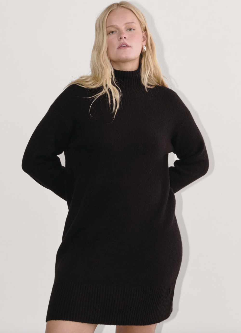 Customized Cozy Knit Turtleneck Sweater Dress | Wholesale & OEM Manufacturer | Jubaodi