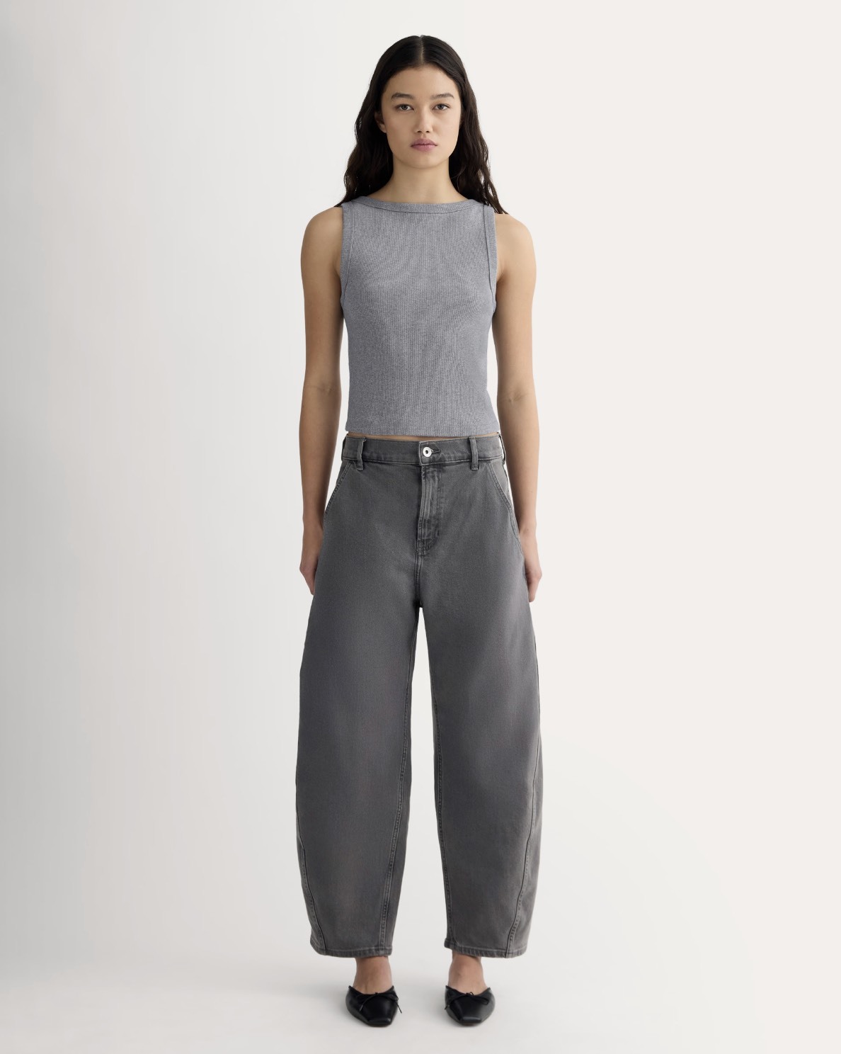 OEM Available Sleeveless Crop Top in Heather Grey | Custom Wholesale Manufacturer | Jubaodi