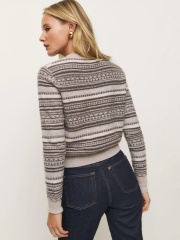 Made-to-Order Striped Knit Sweater with Crew Neck – Customizable Apparel for Wholesale Orders