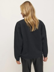 Customized Classic Oversized Black Sweatshirt – Bulk Orders & Personalized Apparel for Fashion Brands