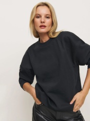 Customized Classic Oversized Black Sweatshirt – Bulk Orders & Personalized Apparel for Fashion Brands