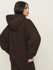 Factory Direct Cozy Brown Oversized Hoodie – Premium Customizable Sweatshirt for Bulk Orders