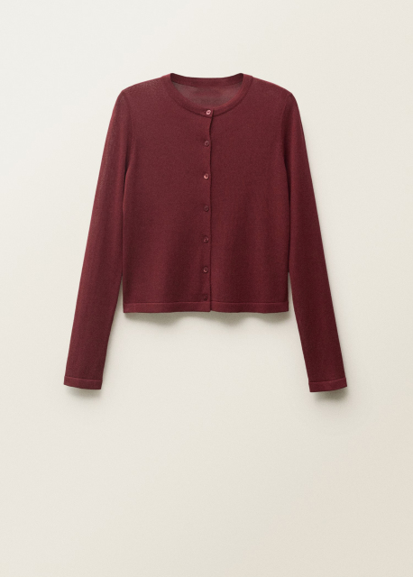 OEM Casual Burgundy Cardigan and Set | Wholesale & Custom Apparel by Jubaodi