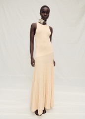 Custom Chic Beige Ribbed Knit Maxi Dress | Wholesale & OEM Apparel by Jubaodi