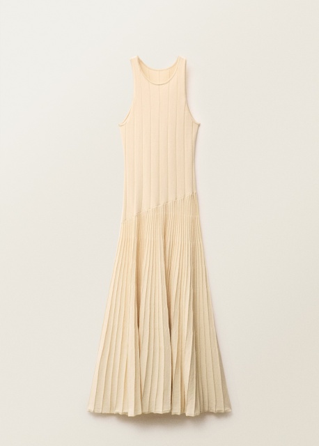 Custom Chic Beige Ribbed Knit Maxi Dress | Wholesale & OEM Apparel by Jubaodi