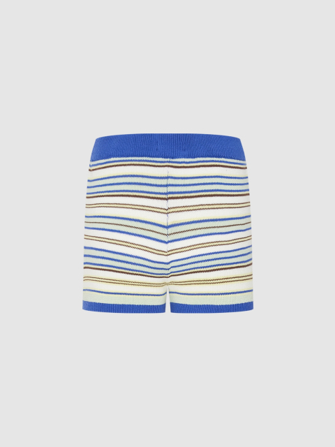 Custom Striped Knit Sweater and Drawstring Shorts Set | Wholesale & OEM Apparel by Jubaodi