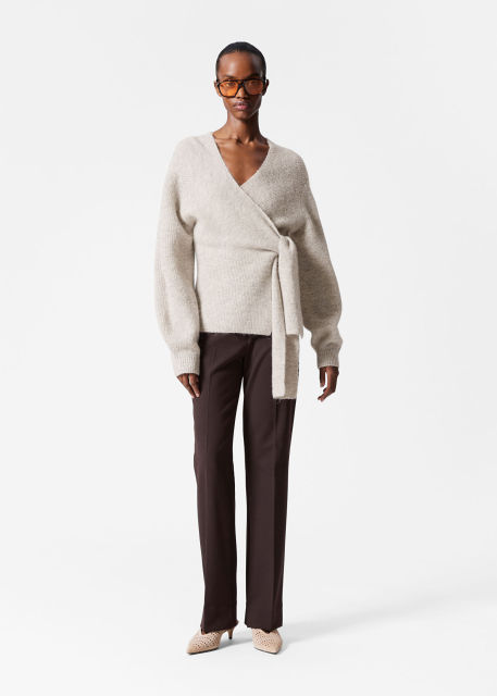 Tailor-Made Luxurious Wrap Wool-Blend Cardigan – Customizable Wholesale, Bulk Manufacturing & Fashion Design Solutions