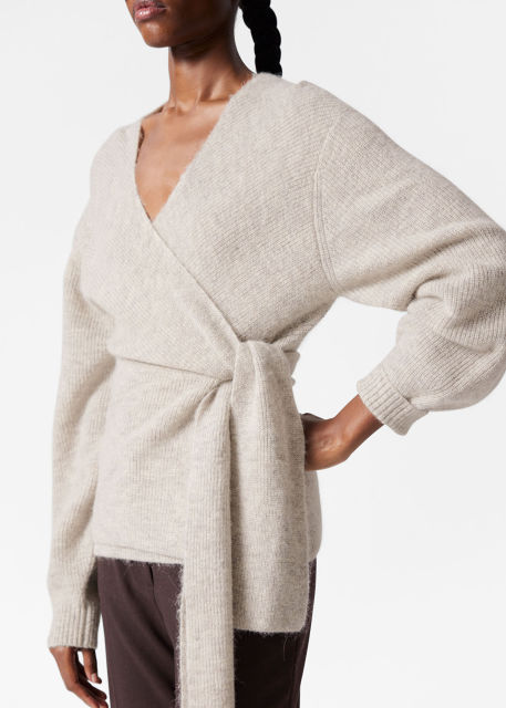 Tailor-Made Luxurious Wrap Wool-Blend Cardigan – Customizable Wholesale, Bulk Manufacturing & Fashion Design Solutions