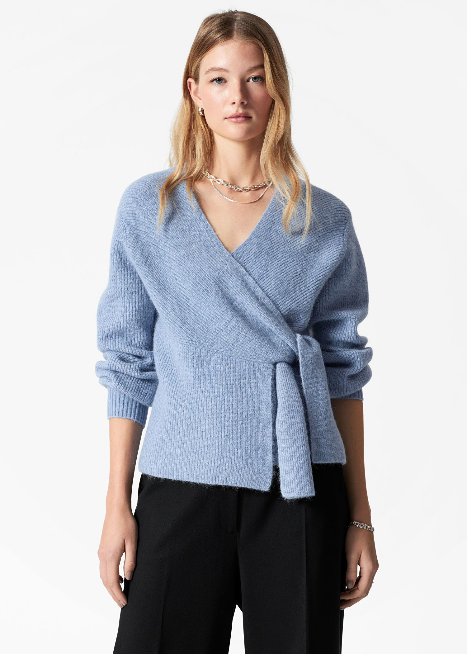 Tailor-Made Luxurious Wrap Wool-Blend Cardigan – Customizable Wholesale, Bulk Manufacturing & Fashion Design Solutions