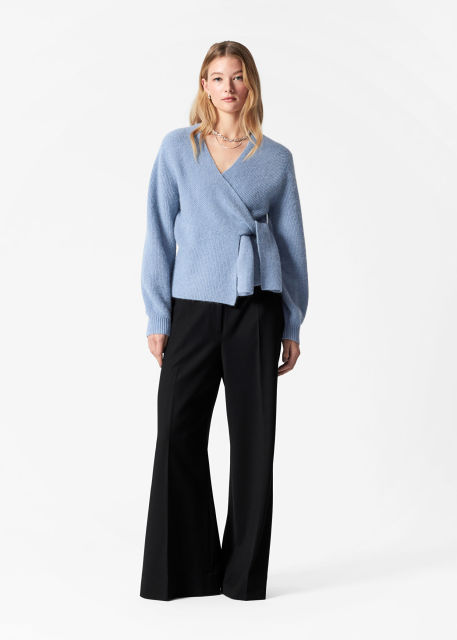 Tailor-Made Luxurious Wrap Wool-Blend Cardigan – Customizable Wholesale, Bulk Manufacturing & Fashion Design Solutions