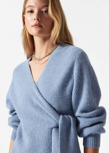 Tailor-Made Luxurious Wrap Wool-Blend Cardigan – Customizable Wholesale, Bulk Manufacturing & Fashion Design Solutions