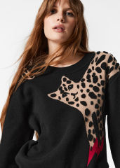 Made-to-Order Statement Leopard Intarsia Wool Sweater – Customizable Wholesale, Bulk Manufacturing & Fashion Design Solutions