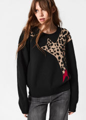 Made-to-Order Statement Leopard Intarsia Wool Sweater – Customizable Wholesale, Bulk Manufacturing & Fashion Design Solutions