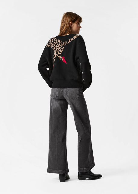 Made-to-Order Statement Leopard Intarsia Wool Sweater – Customizable Wholesale, Bulk Manufacturing & Fashion Design Solutions