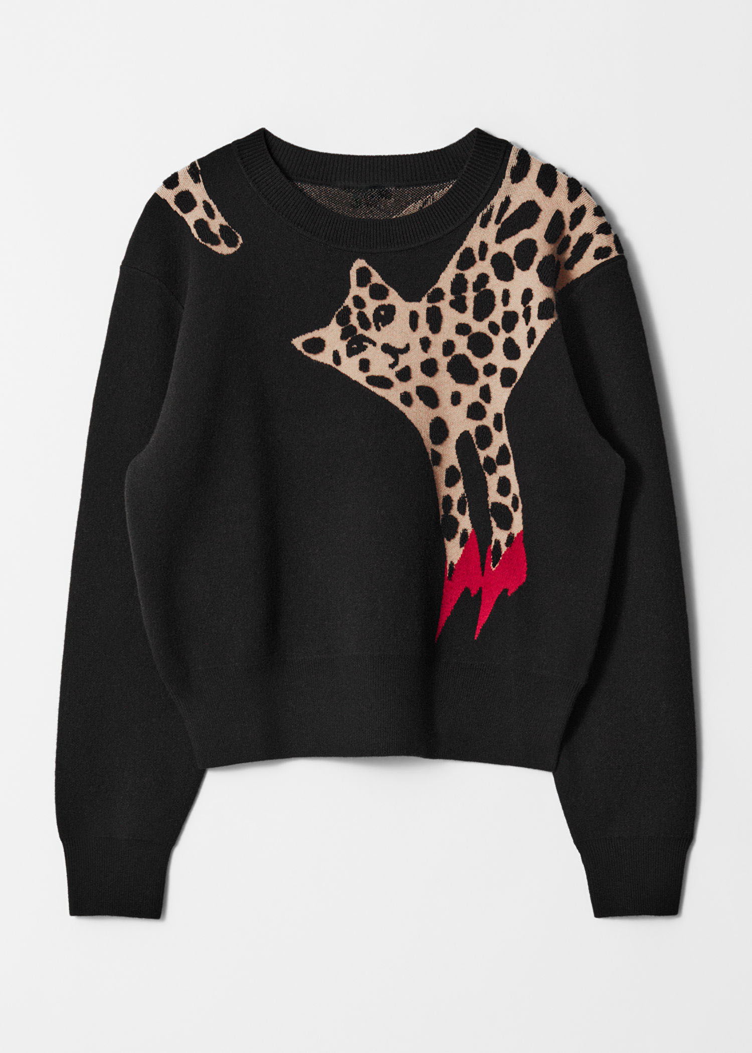 Made-to-Order Statement Leopard Intarsia Wool Sweater – Customizable Wholesale, Bulk Manufacturing & Fashion Design Solutions