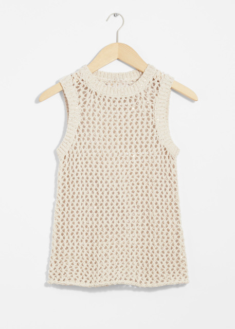 OEM Crochet Knit Sleeveless Top – Breezy Boho Chic Summer Essential | Customizable Wholesale, Bulk Manufacturing & Fashion Design Solutions
