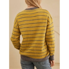 OEM Daisy Striped Sweater – Customizable Wholesale, Bulk Manufacturing & Fashion Design Solutions