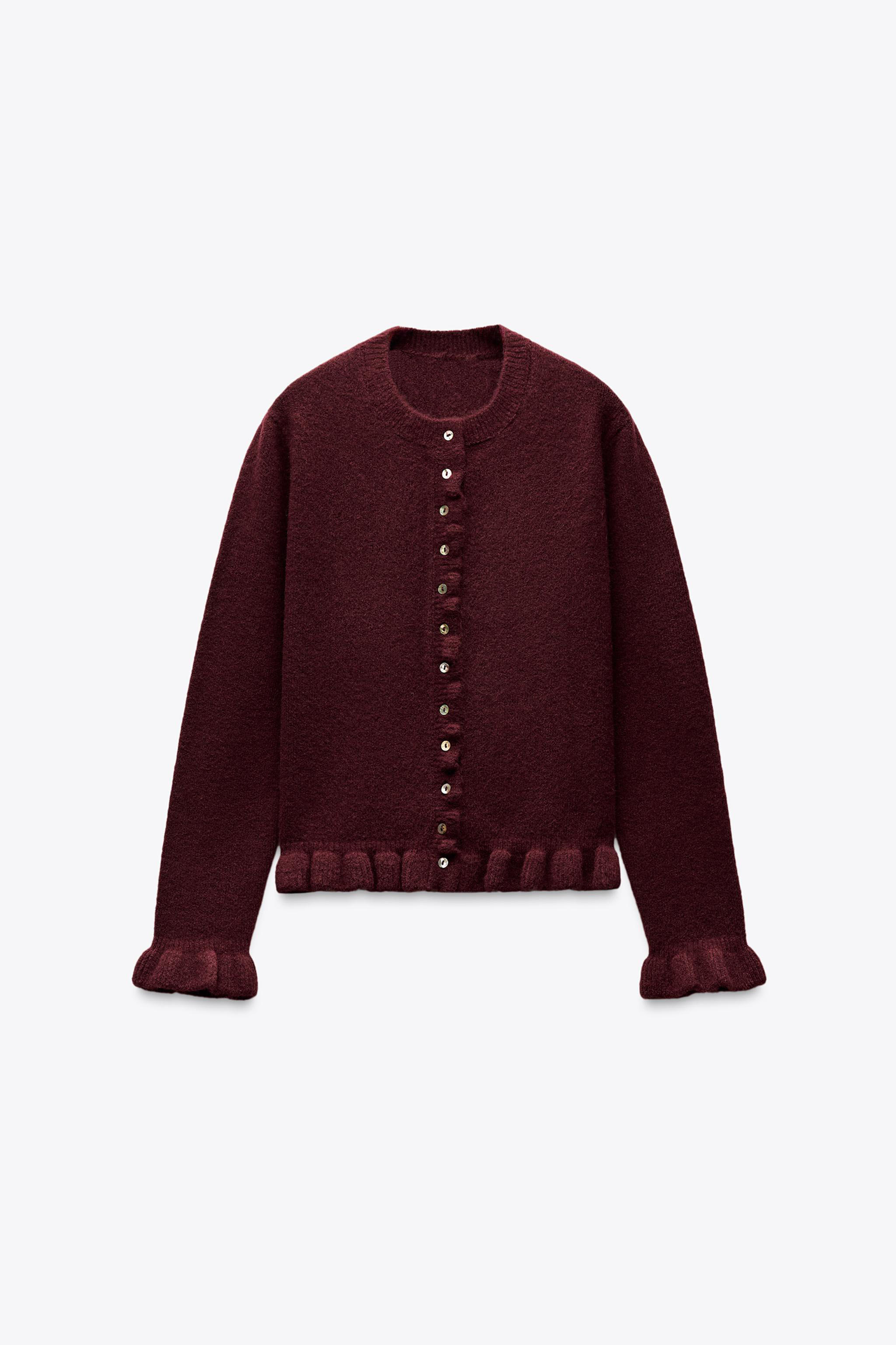 OEM Grey Buttoned Knit Cardigan