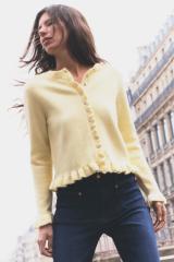 OEM Grey Buttoned Knit Cardigan