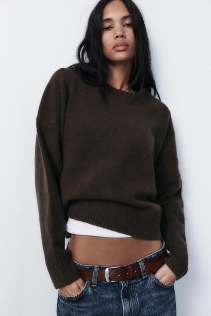 OEM Classic Brown Knit Sweater – Custom Wholesale, Bulk Manufacturing & Custom Design